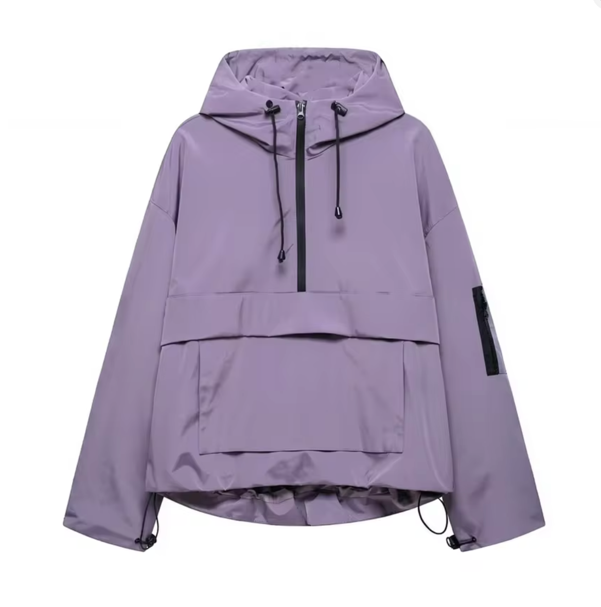 Sudadera Impermeable Lila