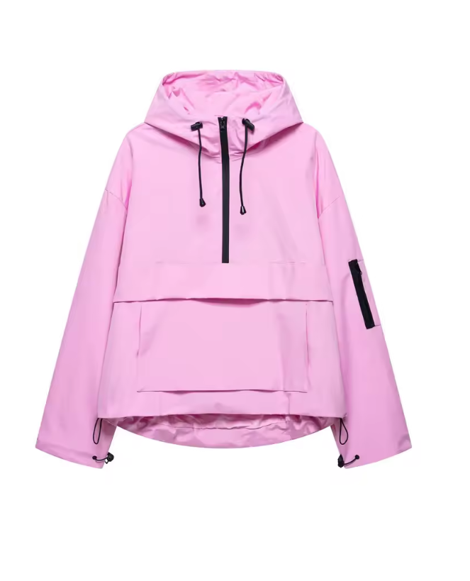 Sudadera Impermeable Rosa eléctrico