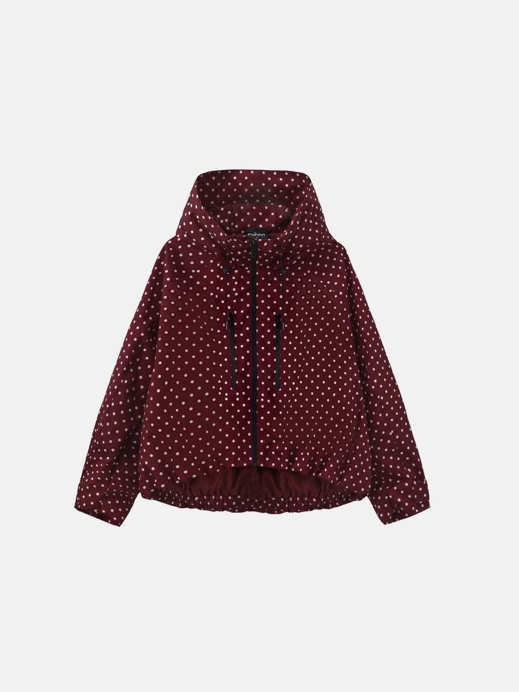 Chaqueta Impermeable Lunares Rojo