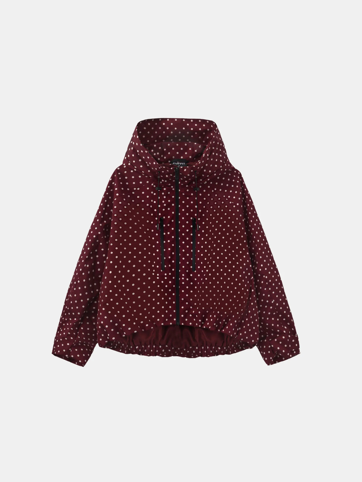 Chaqueta Impermeable Lunares Rojo