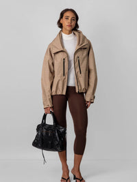Chaqueta Impermeable CREAM CHECK