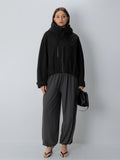 Chaqueta Impermeable Lisa Negro