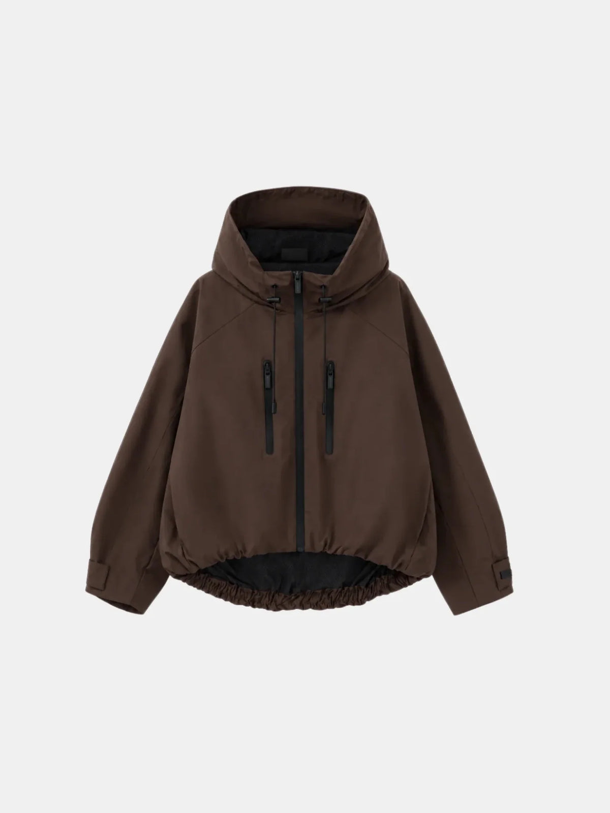 Chaqueta Impermeable Lisa Marrón chocolate